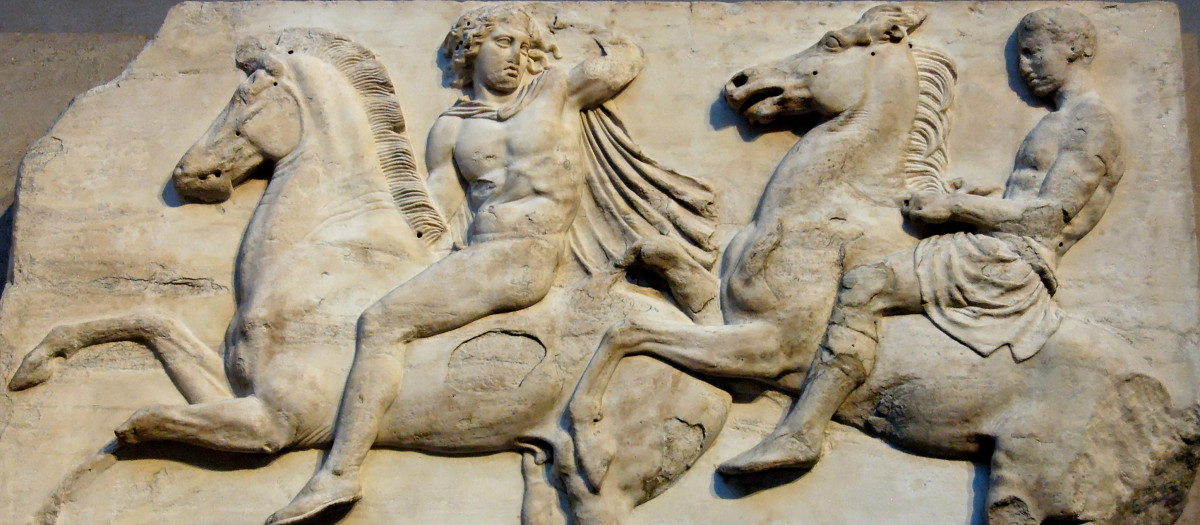 Detalle del friso del Partenón de Atenas