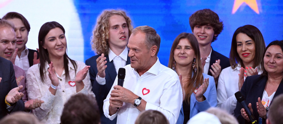 La Coalición Cívica del primer ministro Donald Tusk es la virtual ganadora de las europeas en Polonia