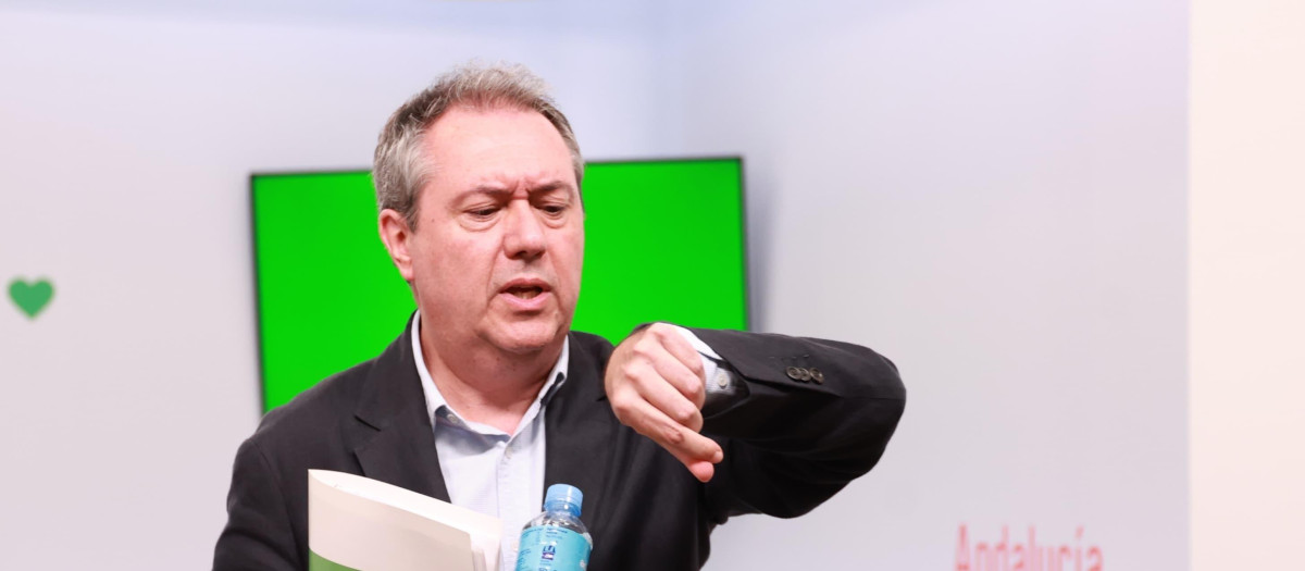 El secretario general del PSOE andaluz, Juan Espadas