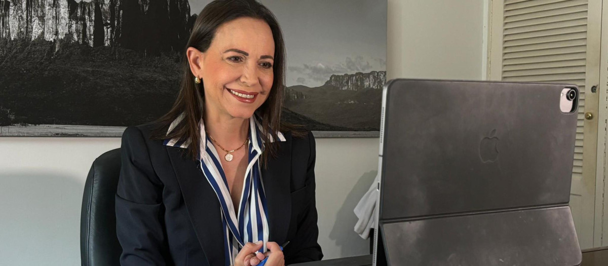 María Corina Machado participa en la Comisión de asuntos Iberoamericanos del Senado