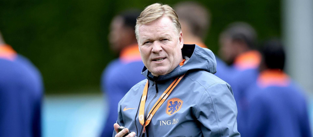 Ronald Koeman preparando la Eurocopa con Países Bajos