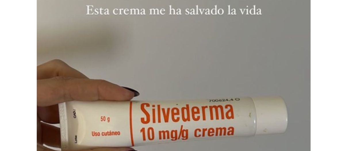 Una crema publicitada por una creadora de contenido con casi un millón de seguidores