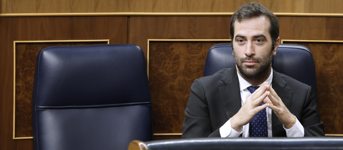 El ministro de Economía, Carlos Cuerpo, en el Congreso de los Diputados