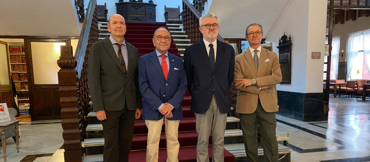 Miguel Carlos Clementson, Pedro López Castillejo, Miguel Falomir y Nicolás de Bari Millán
