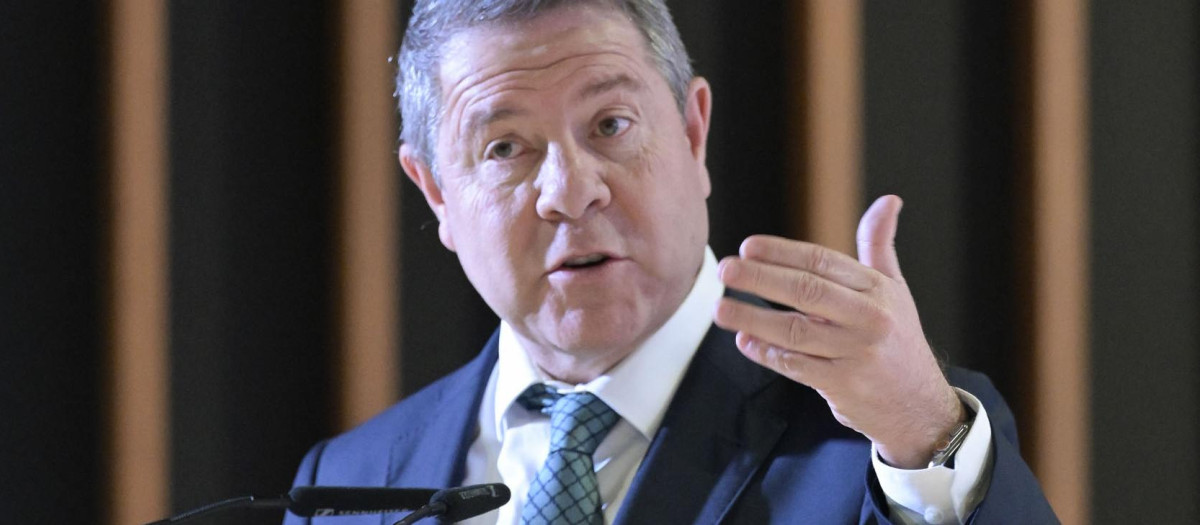 El presidente de Castilla-La Mancha, Emiliano García-Page, en un acto