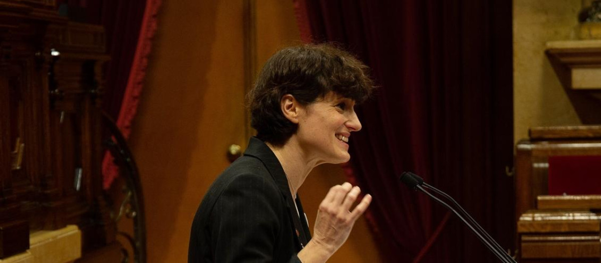 La presidenta de la federación de ERC en Barcelona, Eva Baró, en una imagen de archivo,