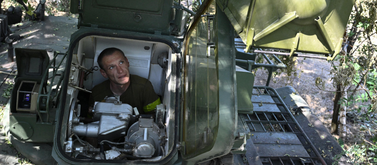 Fuerzas ucranianas en el frente de Donetsk