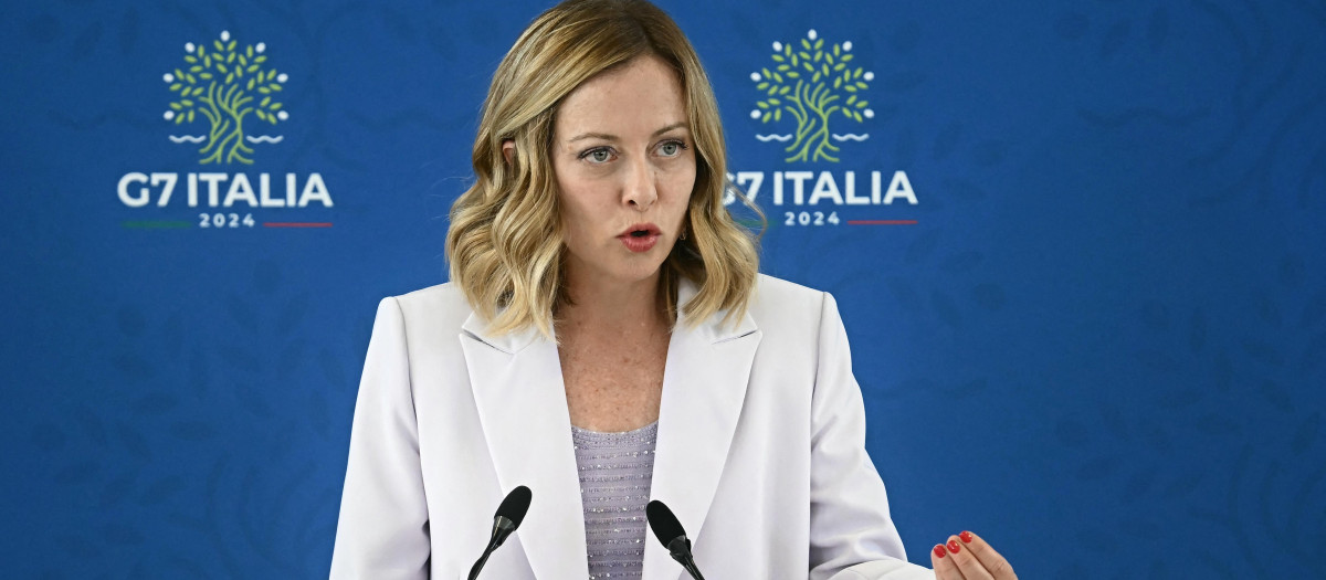 La presidente del Consejo de Ministros de Italia, Giorgia Meloni