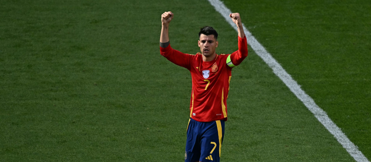 Con su gol ante Croacia, Morata se colocó tercero en la clasificación de máximos goleadores de la Eurocopa