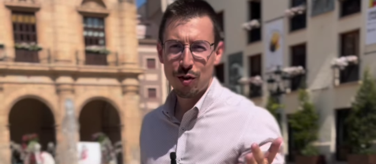 Alberto Vidal Guerrero, concejal de Comercio, Familia e Infancia de Vox en Castellón, en el vídeo