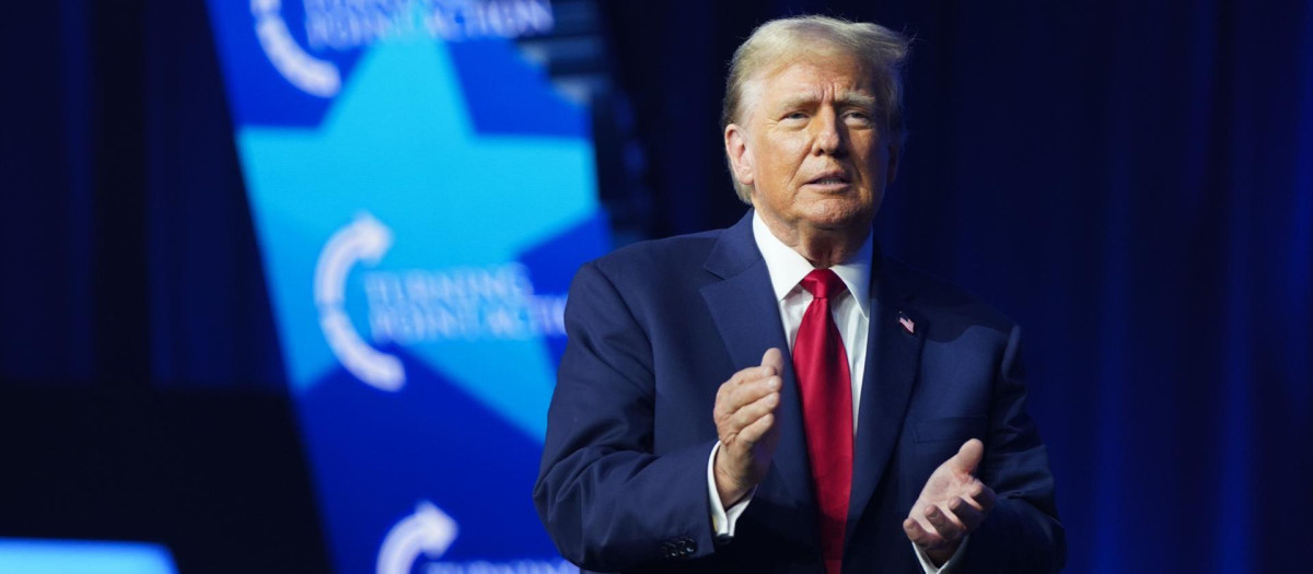 Donald Trump en una comparecencia reciente