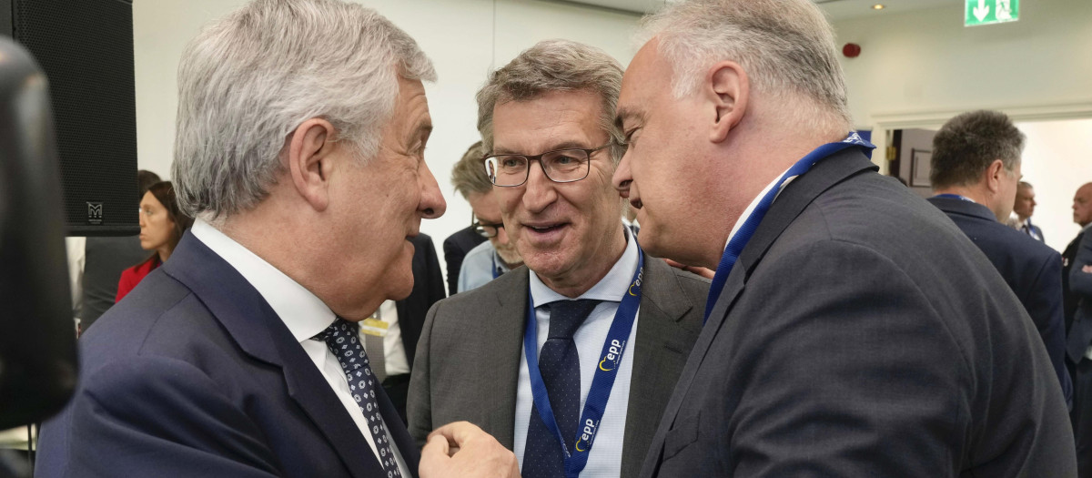 Alberto Núñez Feijóo, en la cumbre del Partido Popular Europeo en Bruselas