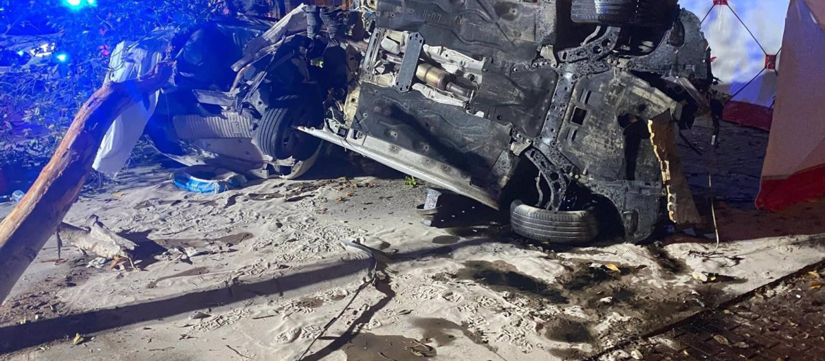 Vehículo siniestrado en Almería