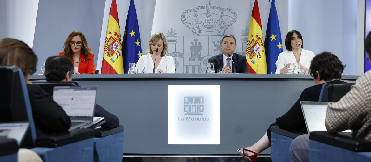 La rueda de prensa de este martes en la Moncloa