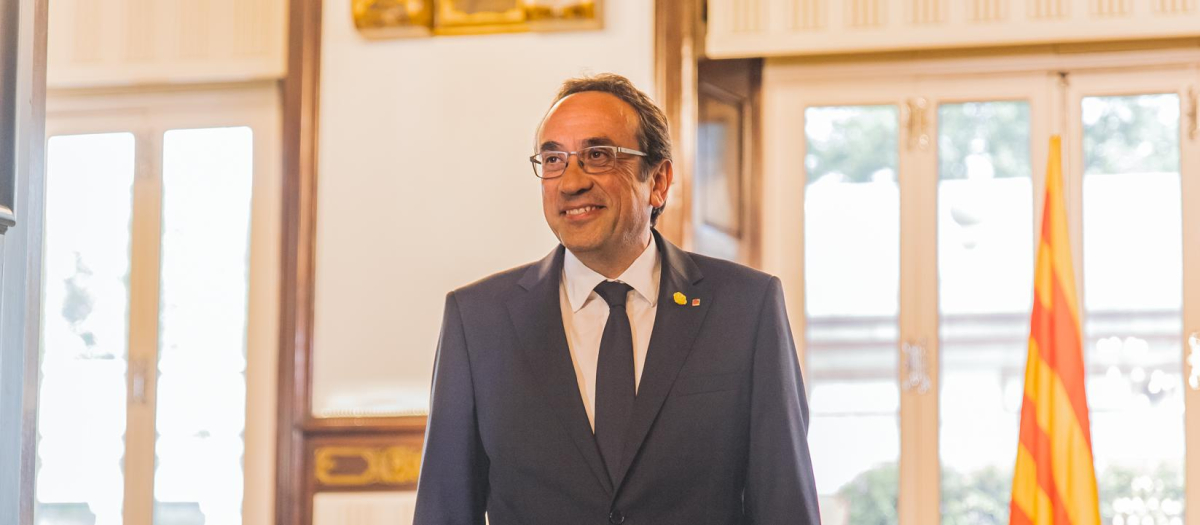 El presidente del Parlament, Josep Rull
