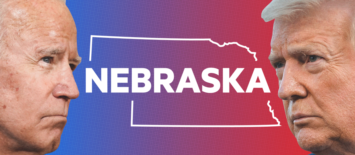 Joe Biden y Donald Trump compiten por cada voto del Estado de Nebraska