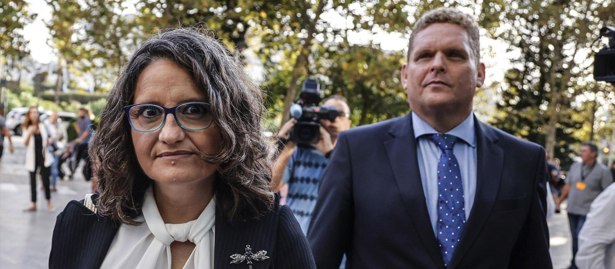 La exvicepresidenta de la Generalitat Valenciana, a su llegada a la Ciudad de la Justicia, en una imagen de archivo