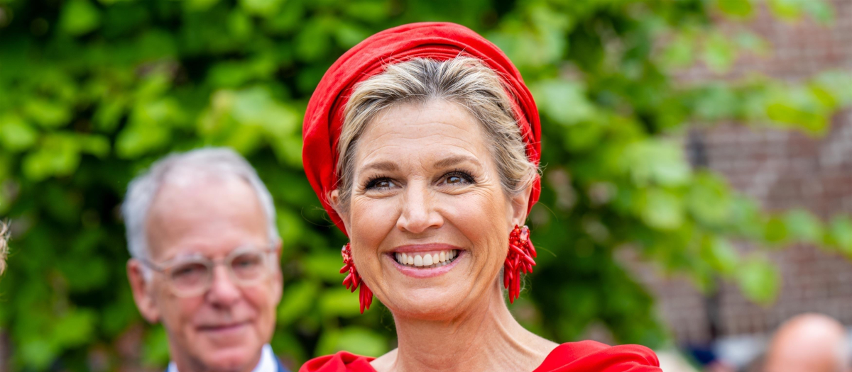 Queen Maxima during the opening of MuseumHindeloopen in Hindeloopen, The Netherlands.