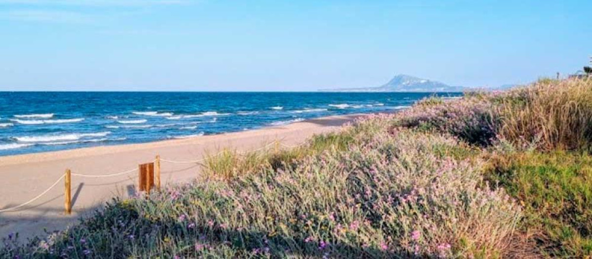 Una playa de Piles, en Valencia
