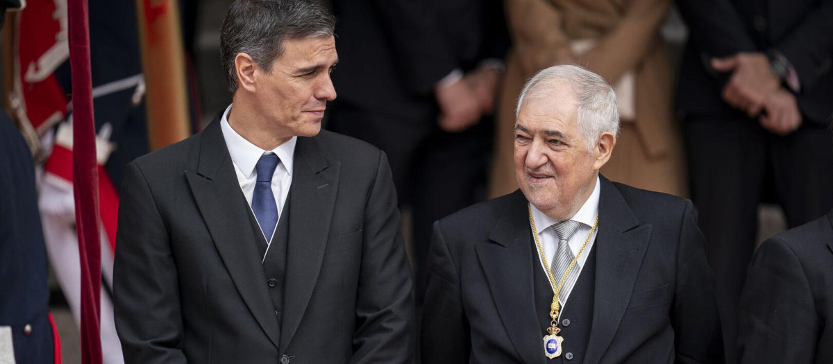 Pedro Sánchez y Cándido Conde-Pumpido
