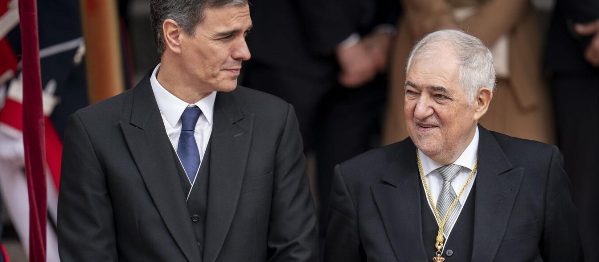 Pedro Sánchez y Cándido Conde-Pumpido
