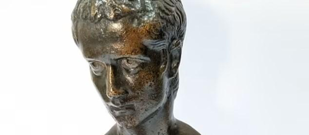 Cabeza de Calígula, busto de bronce del emperador romano de la Colección Schroder