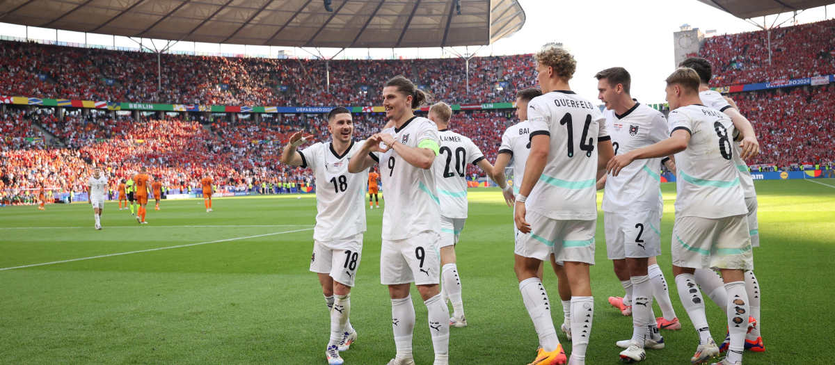 Marcel Sabitzer marcó el gol que ponía el 2-3 en favor de Austria