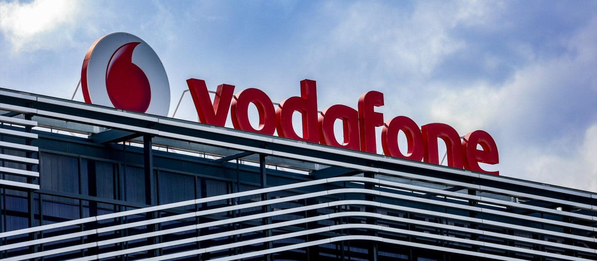 Fachada de la sede de Vodafone en Madrid.