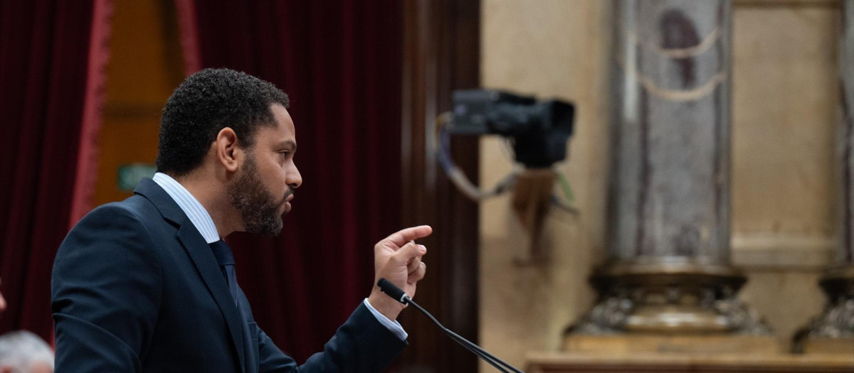 El secretario general y candidato de VOX a las elecciones catalanas, Ignacio Garriga, este miércoles