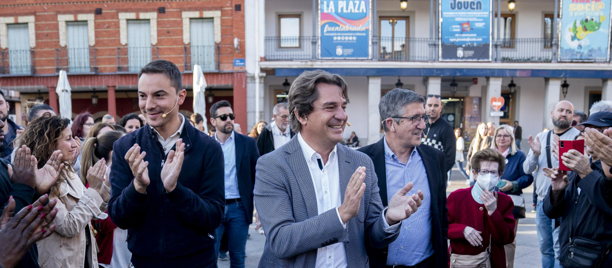 Juan Lobato, Javier Ayala y Patxi López
