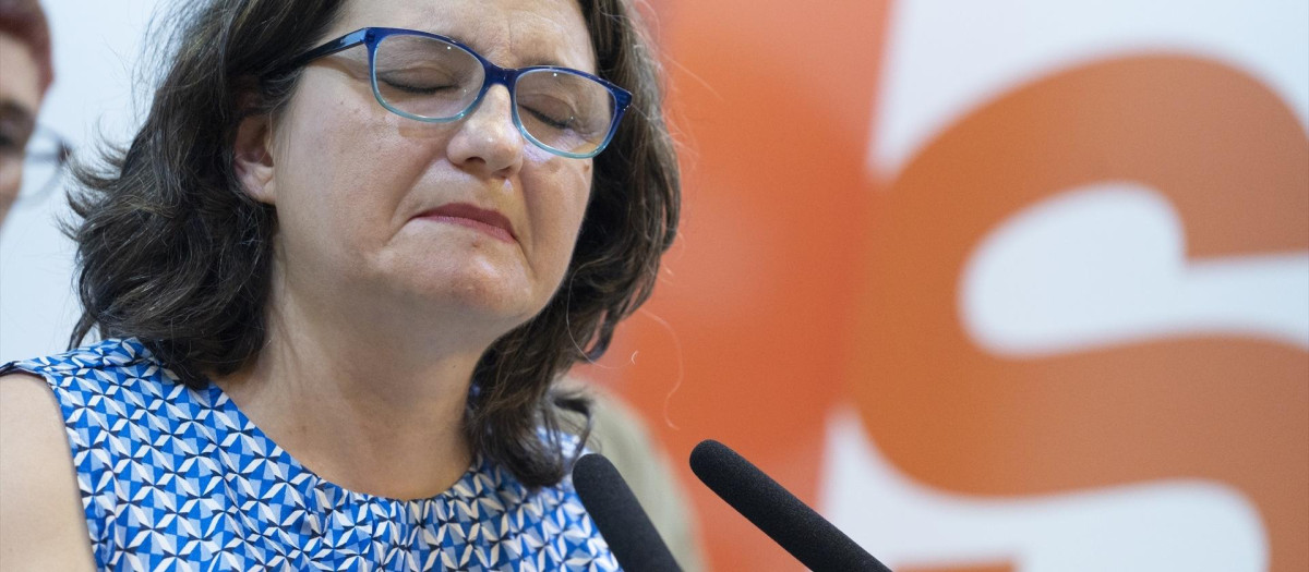 La exvicepresidenta de la Generalitat Valenciana Mónica Oltra, el día de su dimisión