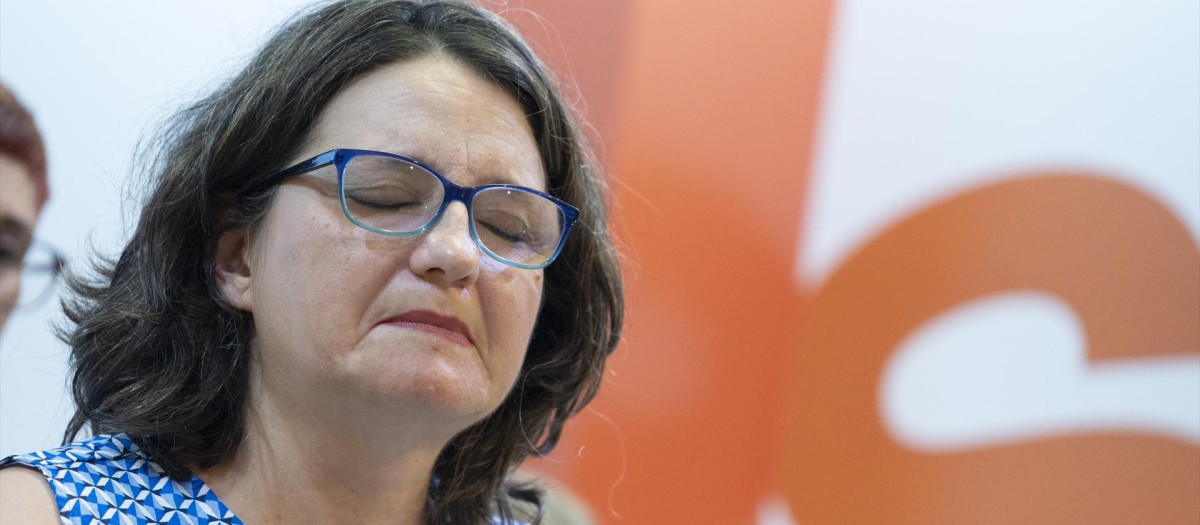 La exvicepresidenta de la Generalitat Valenciana Mónica Oltra, el día de su dimisión