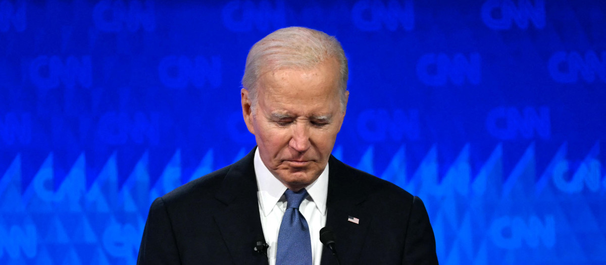 Joe Biden durante el primer debate contra Donald Trump