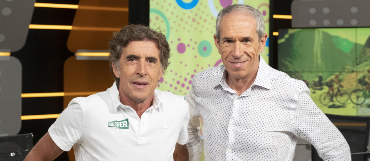 Pedro Delgado y Carlos de Andrés comentan el Tour de Francia 2024 en TVE