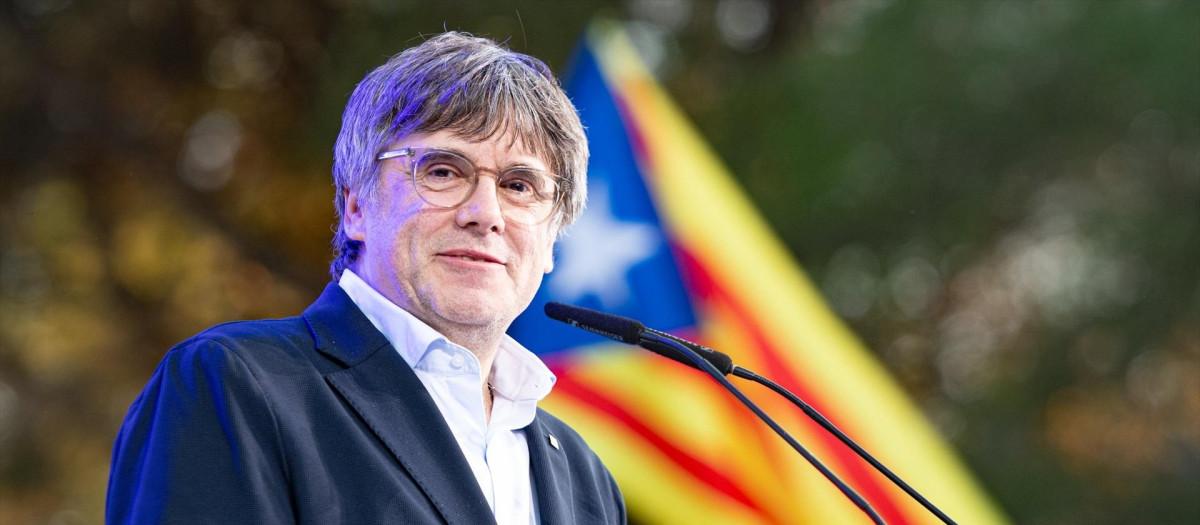 El expresidente de la Generalitat de Cataluña Carles Puigdemont