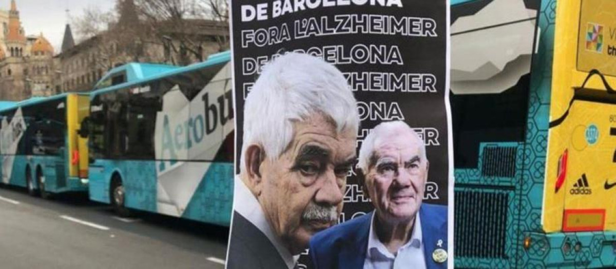Los carteles contra la familia Maragall aparecieron en la precampaña de las últimas elecciones municipales