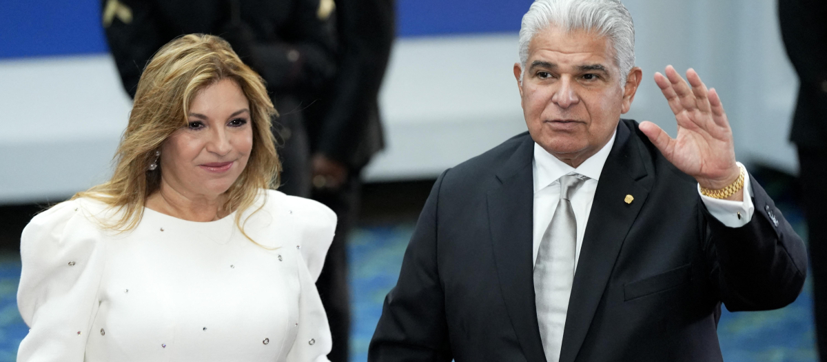 José Raúl Molino, nuevo presidente de Panamá y su mujer Maricel Cohen