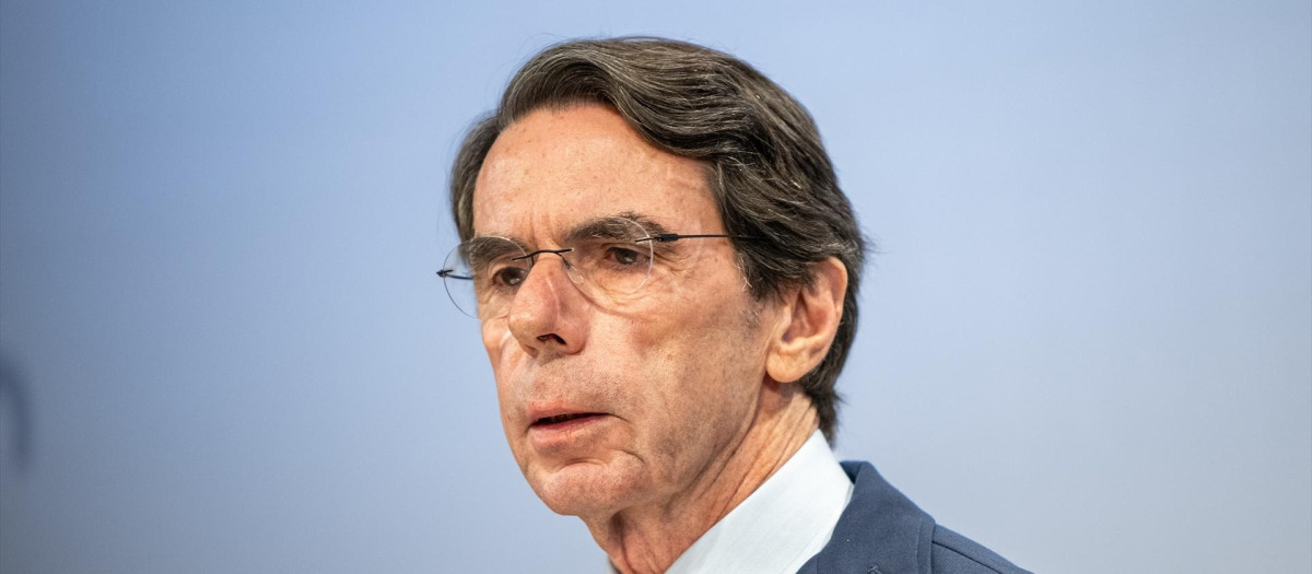 El expresidente del Gobierno y presidente de FAES, José María Aznar