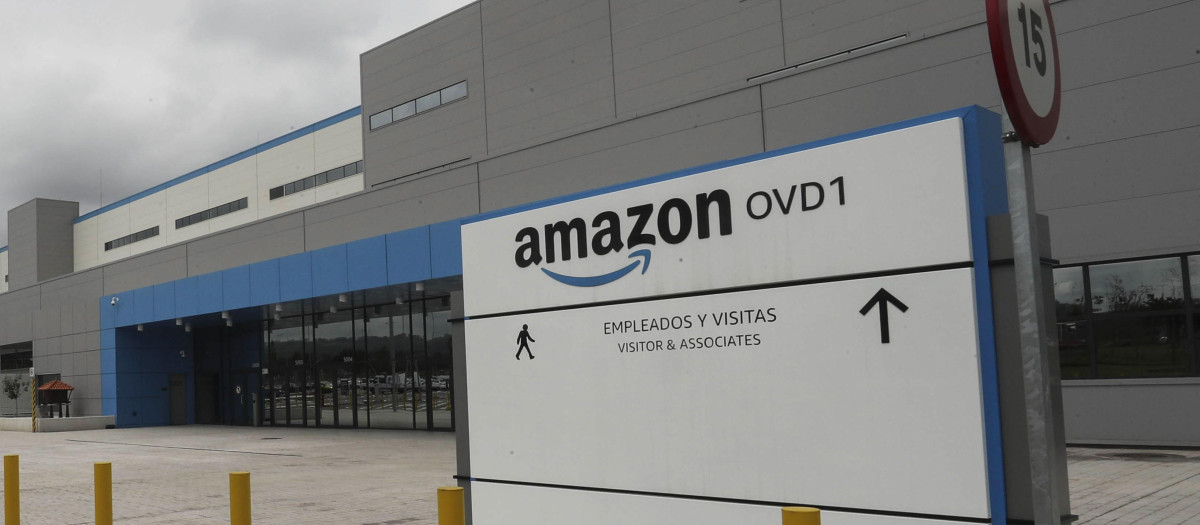 Instalaciones del centro logístico de Amazon en Siero