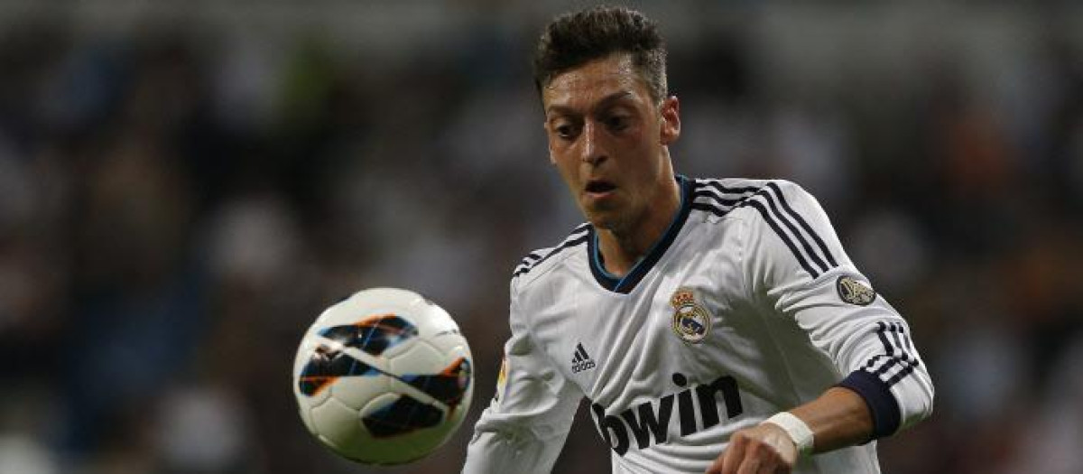 Mesut Ozil en su última temporada como jugador del Real Madrid
