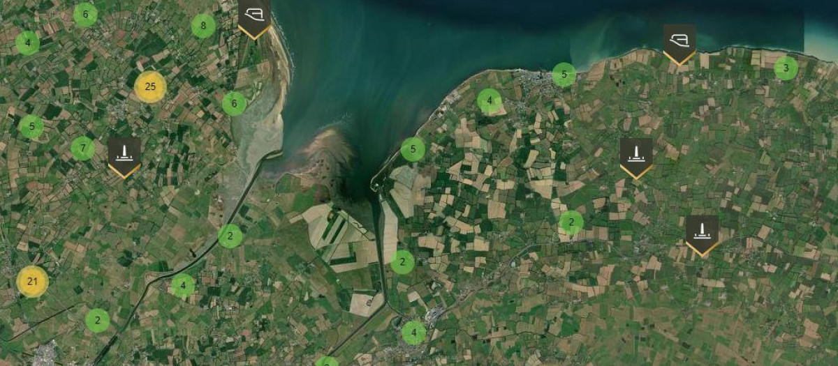 Captura de la web Kilroytip, un mapa interactivo para revivir momentos y lugares clave en la Segunda Guerra Mundial