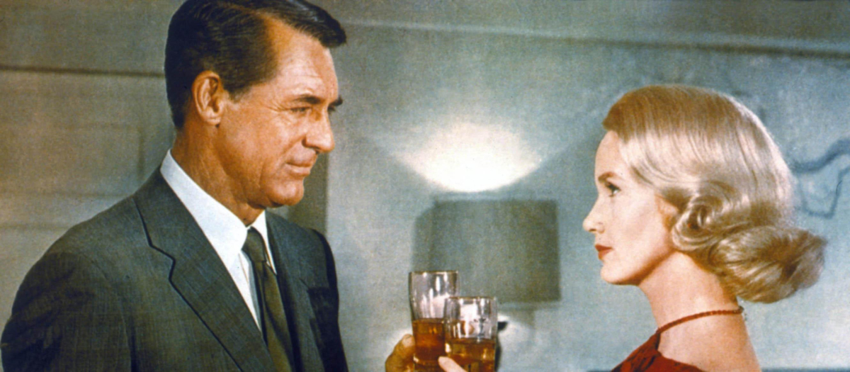 Cary Grant y Eva Marie Saint, en una escena de Con la muerte en los talones