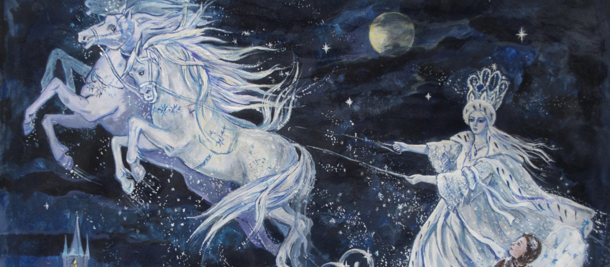 Ilustración de La reina de las nieves