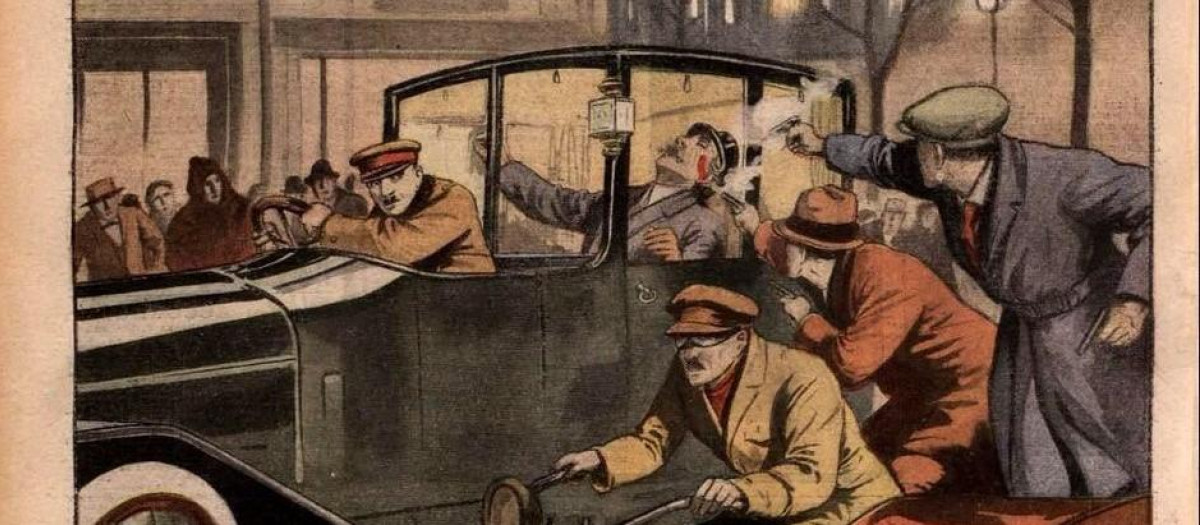 Portada de Le Petit Journal con ilustración a página completa de la recreación
del momento del asesinato del presidente Dato