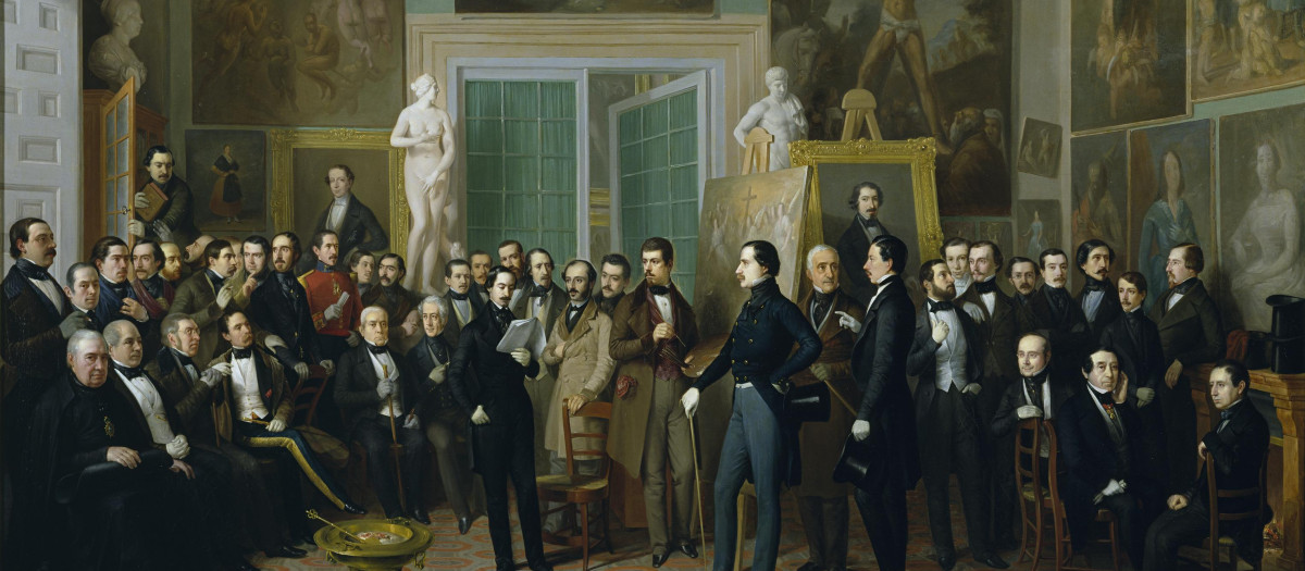Los poetas contemporáneos. Una lectura de Zorrilla en el estudio del pintor por Antonio María Esquivel (1846)