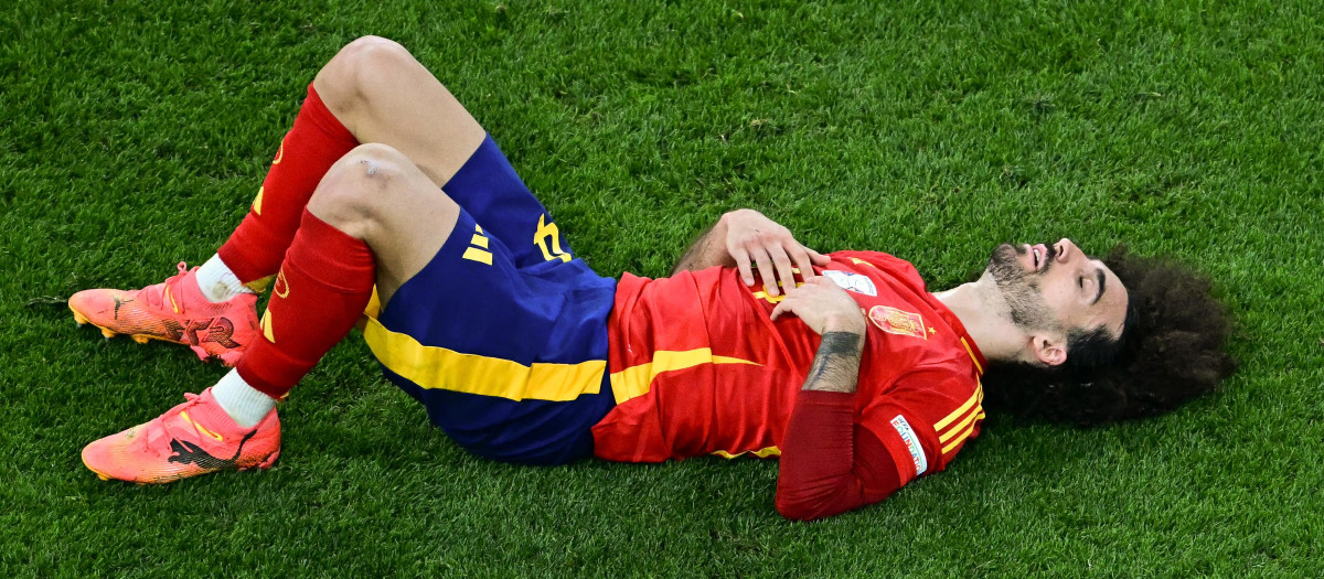 Marc Cucurella fue pitado por los aficionados alemanes presentes en el Allianz Arena de Múnich