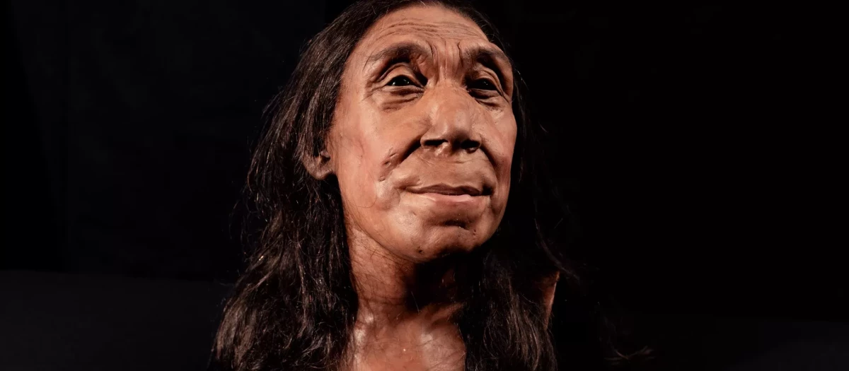 Reconstrucción del rostro de un neandertal de hace 75.000 años