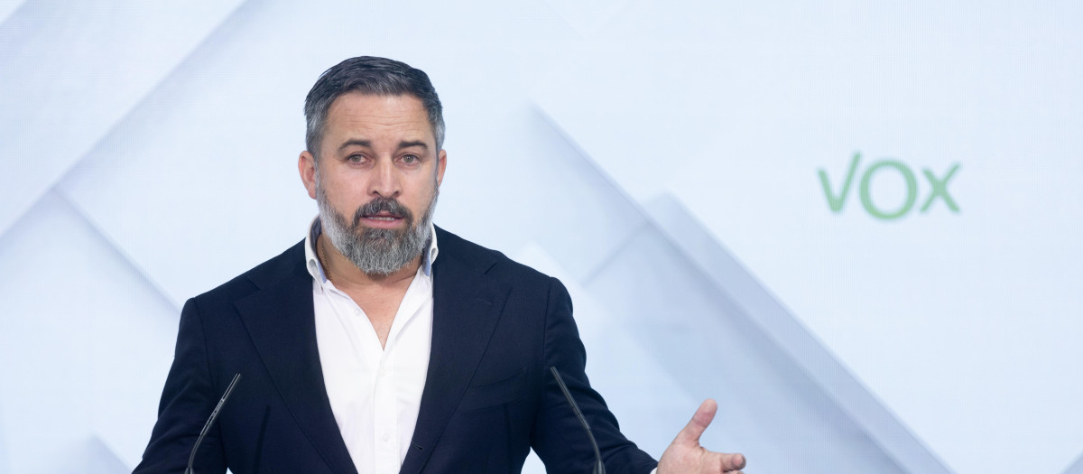 El líder de Vox, Santiago Abascal - Europa Press