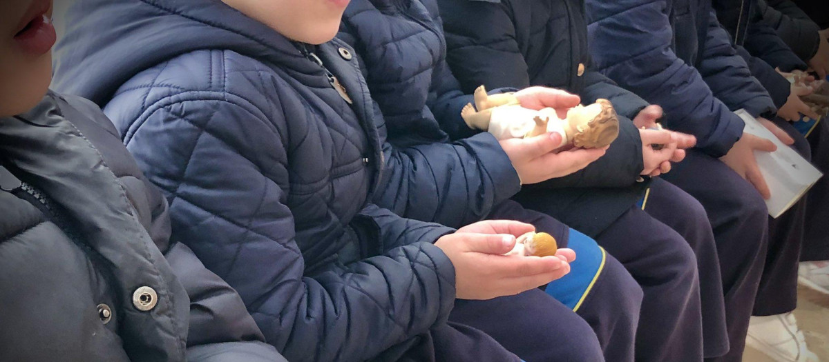 Niños del colegio Santa Mónica