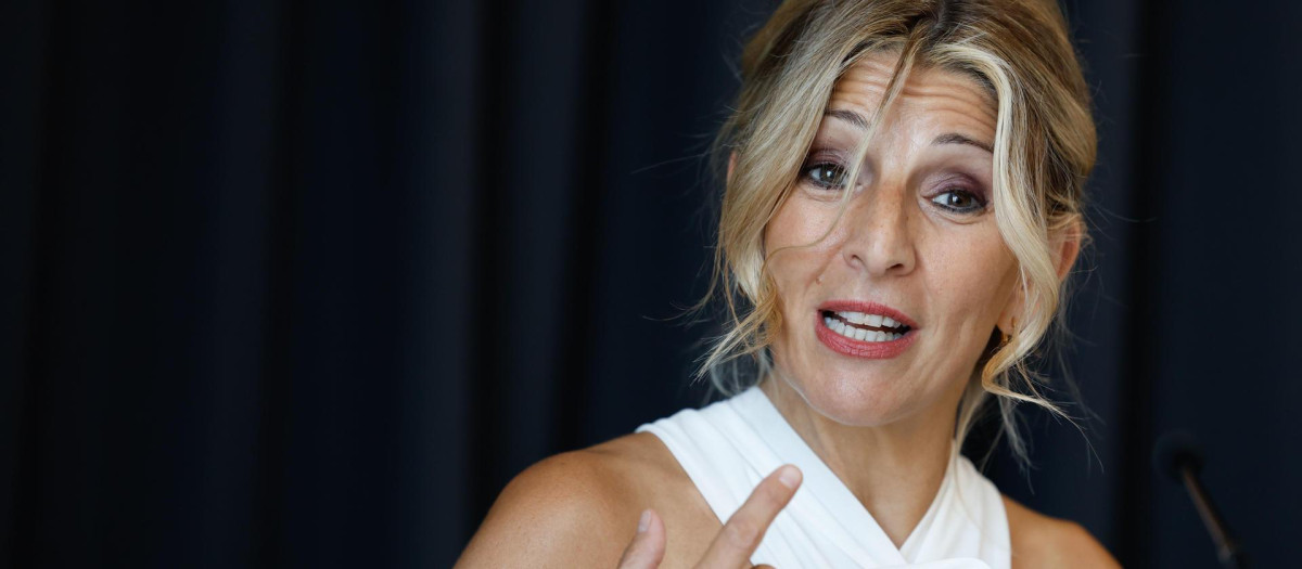 La ministra de Trabajo, Yolanda Díaz.